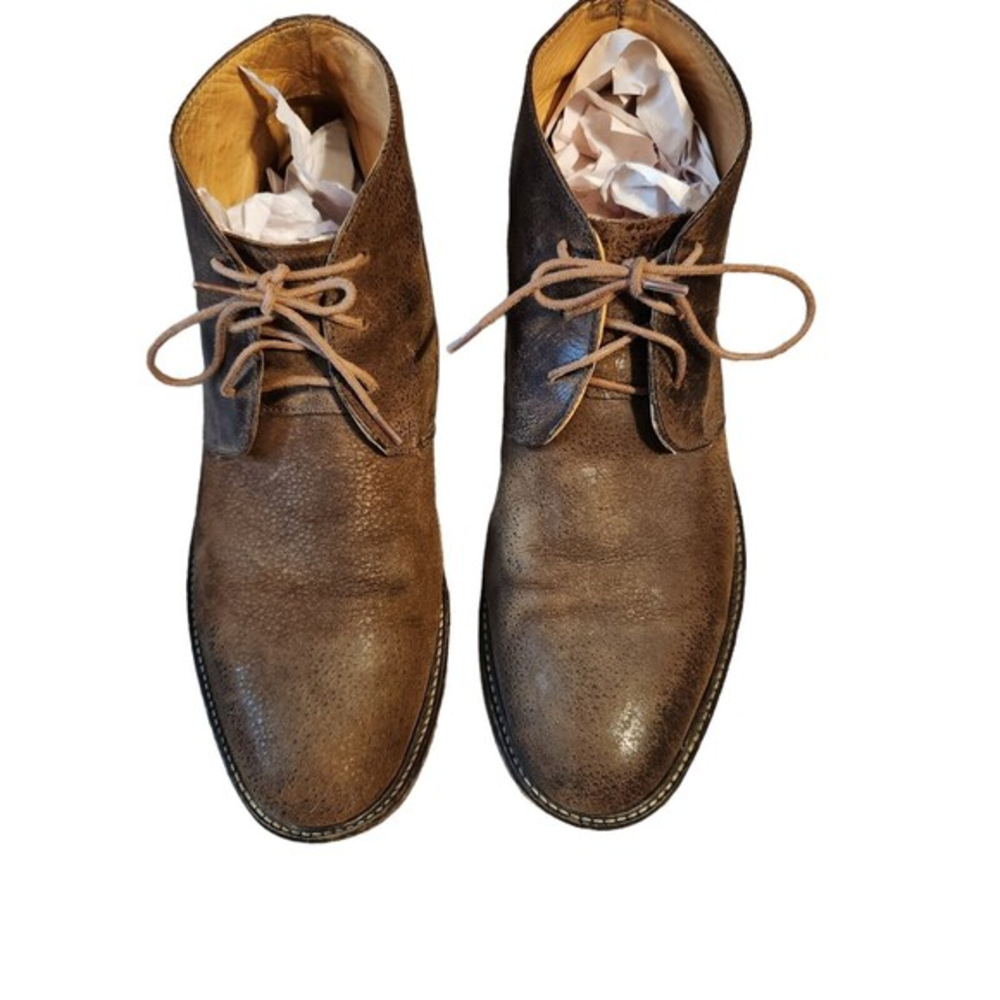 Mark Dingman Earnest Safari Wild African Kudu Leather Chukka Men's Size 10M‎